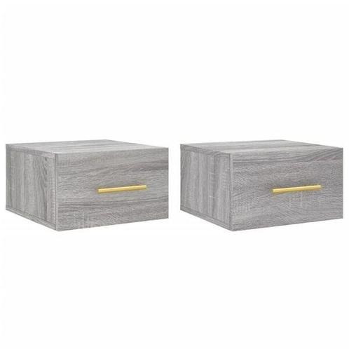 2x Nachtkastje Wandmontage 35cm - | Tweedekansje | 46% ko..., Huis en Inrichting, Slaapkamer | Nachtkastjes, Nieuw, Hout, Minder dan 55 cm