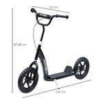 TRUUSK Kinderscooter Met Achterrem Kickscooter 12 Inch Kicks, Verzenden, Nieuw