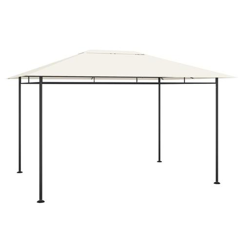 vidaXL Prieel 180 g/m² 384x281x270 cm crèmekleurig, Tuin en Terras, Partytenten, Nieuw, Verzenden