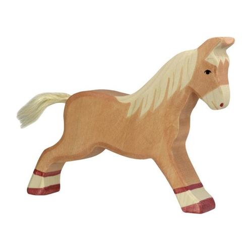 Paard lichtbruin - 13 cm - Holztiger, Kinderen en Baby's, Speelgoed | Overig