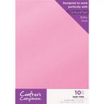 Crafters Companion Glitter karton A4 a 10 vel - Baby Roze, Verzenden, Nieuw