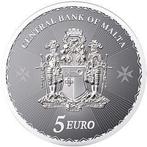 Malta. 5 Euro 2024 Malteser Kreuz - 1 oz (Zonder