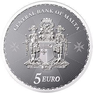 Malta. 5 Euro 2024 Malteser Kreuz - 1 oz (Zonder, Postzegels en Munten, Munten | Europa | Niet-Euromunten