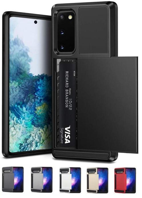 Galaxy S22 Slide Armor Hoesje Met Pashouder, Telecommunicatie, Mobiele telefoons | Hoesjes en Frontjes | Samsung, Nieuw, Ophalen of Verzenden