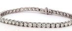 Tennis armband - 14 karaat Witgoud - 7.60ct. tw. Diamant, Sieraden, Tassen en Uiterlijk, Antieke sieraden