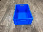 Kratten dicht 60x40x23 cm blauw met open handvat, Gebruikt, 40 tot 60 cm, 50 tot 75 cm, Minder dan 35 cm
