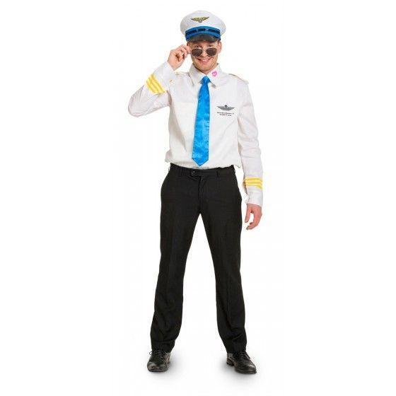 Piloten outfit heren, Kleding | Heren, Carnavalskleding en Feestkleding, Nieuw, Ophalen of Verzenden