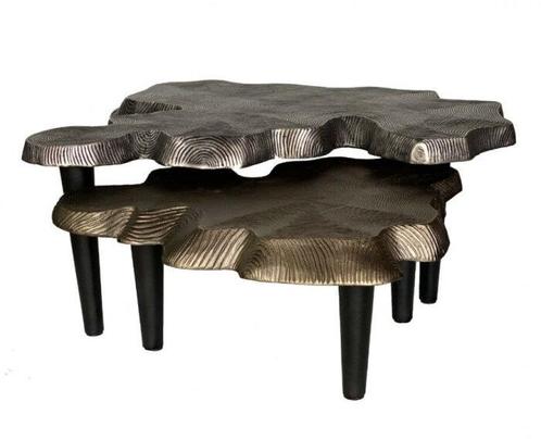 Salontafel set van 2 | Fingerprint, Huis en Inrichting, Tafels | Salontafels, Nieuw, Ophalen of Verzenden