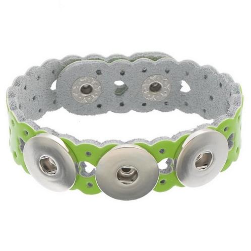 Fako Bijoux® - Armband Voor Click Buttons - Leder Harten -, Sieraden, Tassen en Uiterlijk, Armbanden, Verzenden