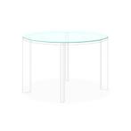 Enkel glas gehard blank melkglas 10 mm geslepen, Doe-het-zelf en Verbouw, Glas en Ramen, Ophalen of Verzenden, Nieuw