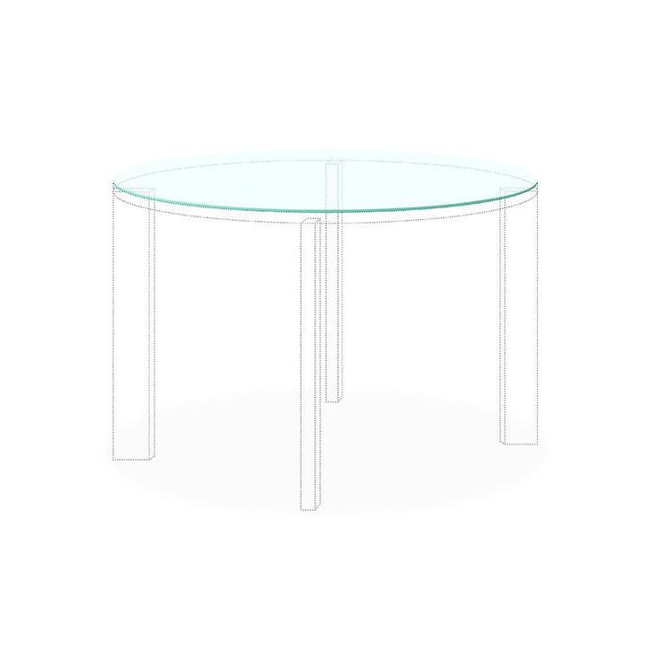 Enkel glas gehard blank melkglas 10 mm geslepen, Doe-het-zelf en Verbouw, Glas en Ramen, Ophalen of Verzenden