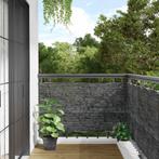 vidaXL Balkonscherm steenpatroon 300x120 cm PVC grijs, Verzenden, Nieuw, Kunststof, Minder dan 1 meter