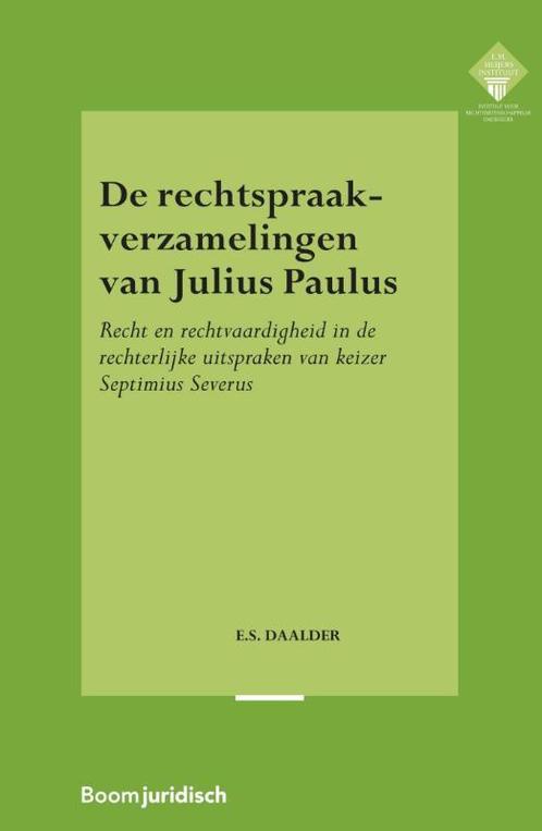 De rechtspraakverzamelingen van Julius Paulus / E.M. Meijers, Boeken, Wetenschap, Zo goed als nieuw, Verzenden