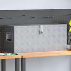 vidaXL Aluminium kist 76,5x26,5x33 cm zilverkleurig, Verzenden, Nieuw