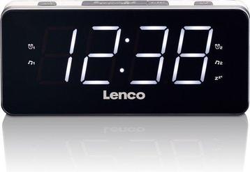 Wekkerradio met LED Display - Wit Lenco CR-18 SHOWMODEL beschikbaar voor biedingen