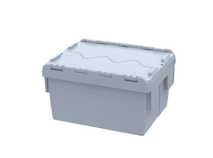 Distributiebak 400x300x210 mm Nestbaar Stapelbaar Grijs,, Doe-het-zelf en Verbouw, Kratten en Dozen, Minder dan 50 cm, Bak of Kist