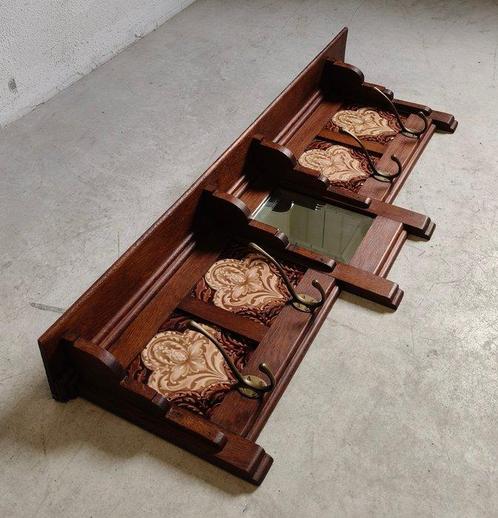 Minton Hollins Tile Works - Kapstok - Eik - Unieke tegels, Antiek en Kunst, Curiosa en Brocante