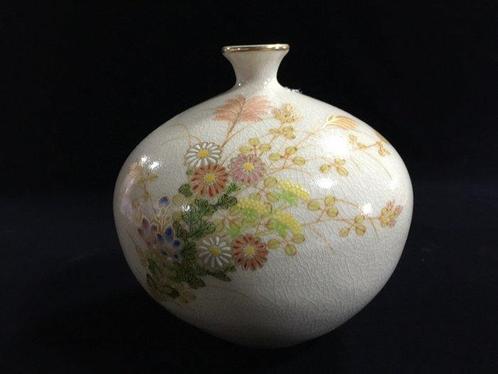Vaas - Gesigneerd Satsuma-porselein / Japanse vintage, Antiek en Kunst, Antiek | Overige Antiek