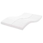 vidaXL Schuimmatras 7 zones hardheid 20 ILD 120x220 cm wit, Verzenden, Nieuw