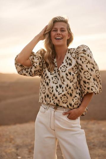 -10% Nukus  Nukus Nks02100 delilah blouse panter  maat S beschikbaar voor biedingen