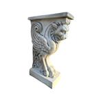 Zuil met leeuw - stenen wandpilaar - 72 cm - klassiek, Huis en Inrichting, Woonaccessoires | Zuilen en Pilaren, Ophalen of Verzenden