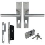 ODShop poortdeur set met beslag, slot PC72 en cilinder rvs, Verzenden, Nieuw