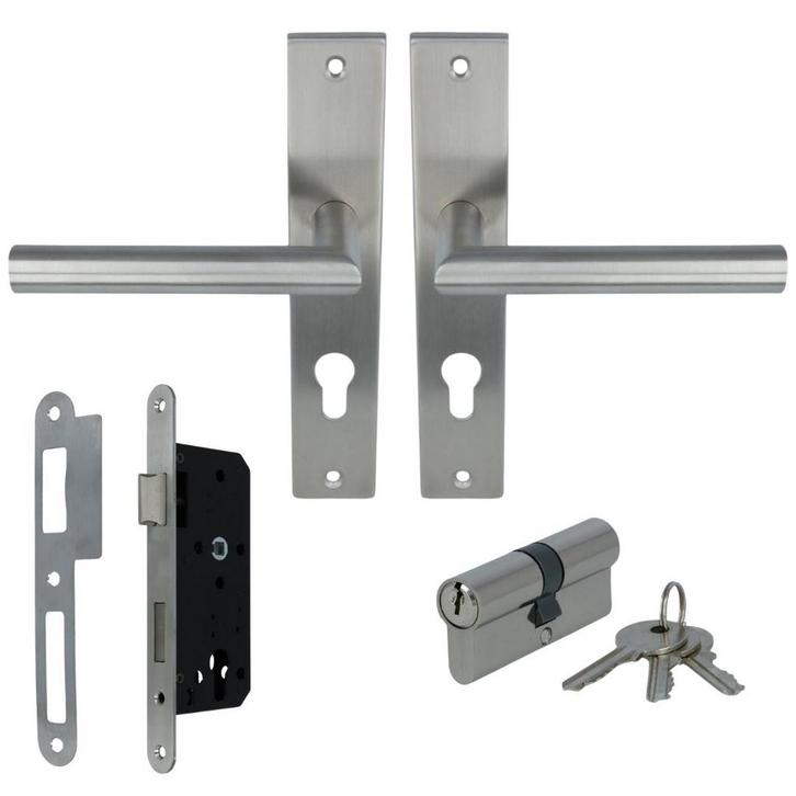 ODShop poortdeur set met beslag, slot PC72 en cilinder rvs, Doe-het-zelf en Verbouw, Hang- en Sluitwerk, Verzenden