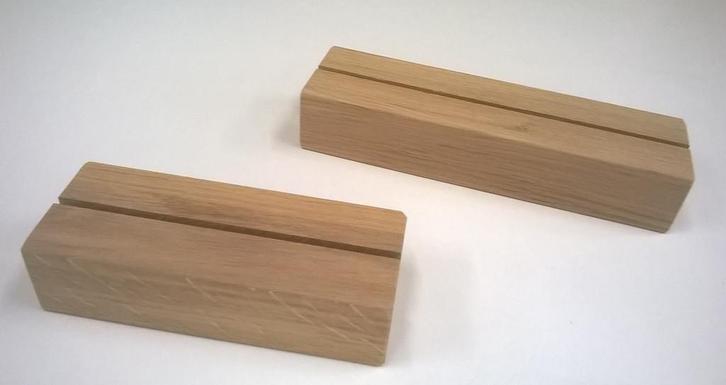 Eiken menuhouder / plexiglashouders A4 A5 en A6 formaat, Verzamelen, Biermerken, Reclamebord, Plaat of Schild, Nieuw, Overige merken