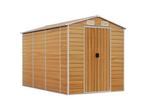 Veiling - VidaXL metalen tuinschuur houtlook 300x191x198cm, Nieuw
