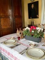 Vroeg 20e eeuw Napoleon III damastlinnen, jacquardweefsel, Antiek en Kunst