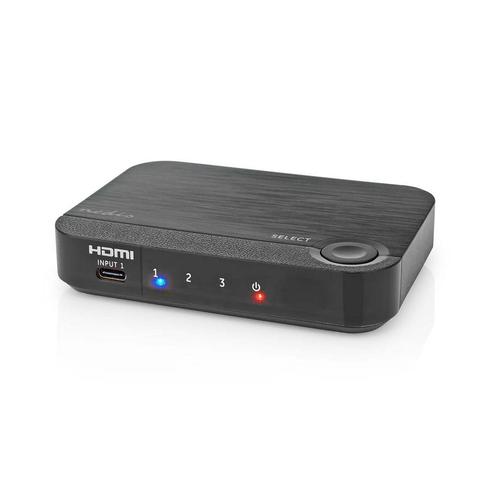 Nedis 2x HDMI + 1x USB-C naar 1x HDMI schakelaar -, Audio, Tv en Foto, Audiokabels en Televisiekabels, Ophalen of Verzenden