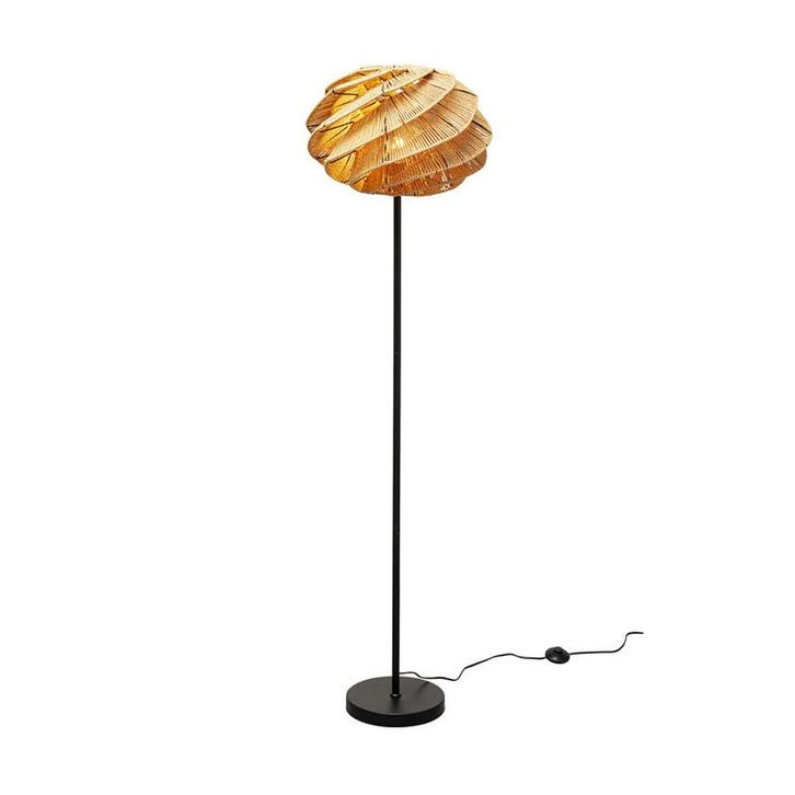 *WOONWINKEL* Kare Design Aloha Whirl Retro Vloerlamp Rotan R, Huis en Inrichting, Lampen | Vloerlampen, Nieuw, Verzenden