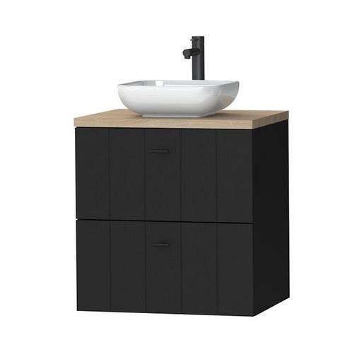 Tiger Maryport Meubelset 60 cm met 2 lades Mat zwart incl, Doe-het-zelf en Verbouw, Sanitair, Bad, Nieuw, Ophalen of Verzenden