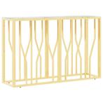 Sidetable rvs glas 110cm | retourdeal 35% korting, Overige materialen, Nieuw, Ophalen of Verzenden, 75 cm of meer