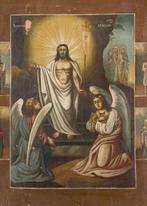 Icoon - Opstanding van Christus - Hout, Antiek en Kunst