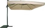 Zweefparasol Virgo Ecru 300 x 300 cm - inclusief kruisvoet, Tuin en Terras, Ophalen of Verzenden, Nieuw