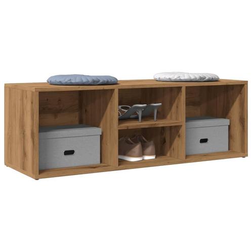 vidaXL Schoenenopbergbank 105x35x35 cm bewerkt hout, Huis en Inrichting, Kasten | Schoenenrekken, Nieuw, Verzenden