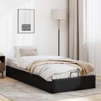 vidaXL Bedframe zonder matras 90x190 cm kunstleer zwart, Overige materialen, 90 cm, Eenpersoons, Verzenden