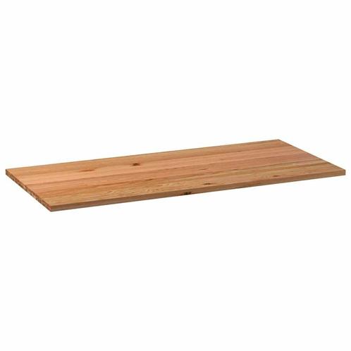 vidaXL Tafelblad rechthoekig 220x90x4 cm massief eikenhout, Huis en Inrichting, Tafels | Eettafels, Nieuw, Verzenden