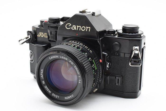 Canon A-1 black + New FD 1.4/50mm | Single lens reflex, Audio, Tv en Foto, Fotocamera's Analoog