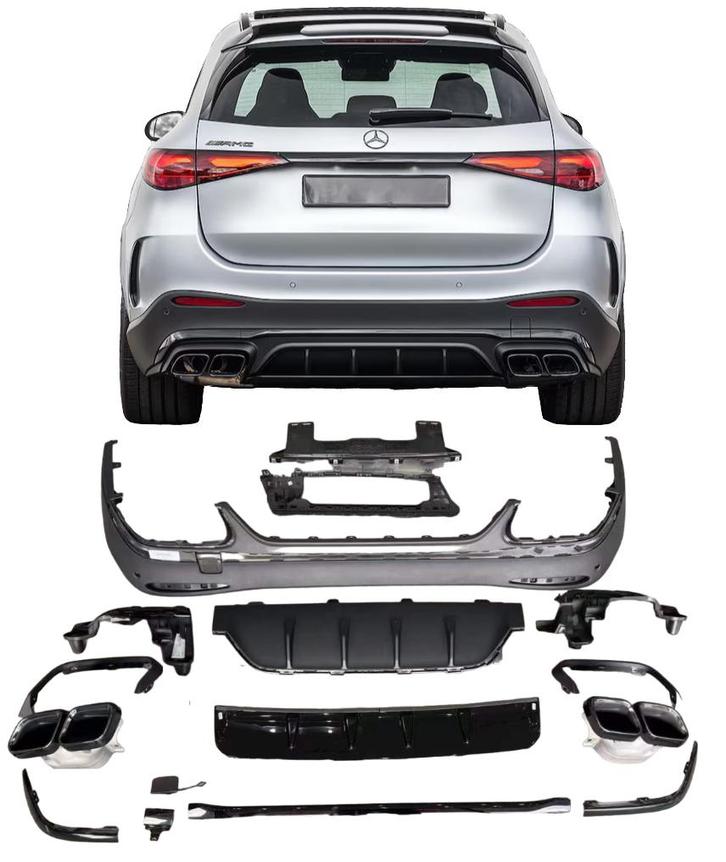 Diffuser | Mercedes GLC X254 | 2022+ | 63AMG look | inclusie, Auto-onderdelen, Carrosserie en Plaatwerk, Nieuw, Mercedes-Benz