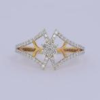 Zonder minimumprijs - Ring - 14 karaat Geel goud - 0.38ct., Sieraden, Tassen en Uiterlijk, Ringen, Nieuw