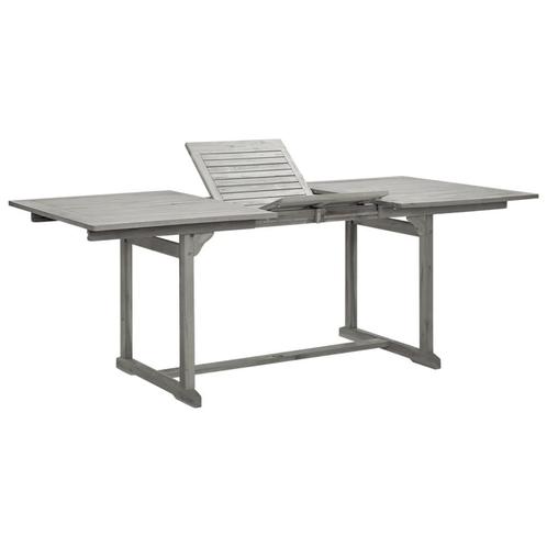 vidaXL Tuintafel (150-200)x100x75 cm massief acaciahout, Tuin en Terras, Tuintafels, Nieuw, Hout, Verzenden