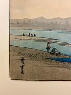 Autumn Moon on the Tama River - ca 1840s - Utagawa Hiroshige, Antiek en Kunst