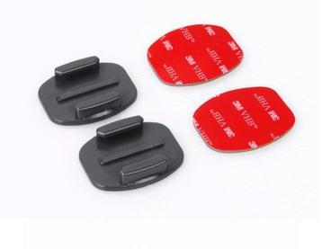 2x Flat Mount Platte Bevestigings Plaatjes met 3M Sticker vo beschikbaar voor biedingen