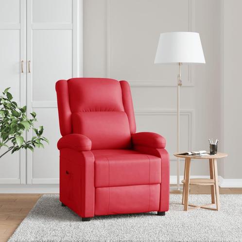 vidaXL Fauteuil verstelbaar kunstleer rood, Huis en Inrichting, Fauteuils, Nieuw, Verzenden