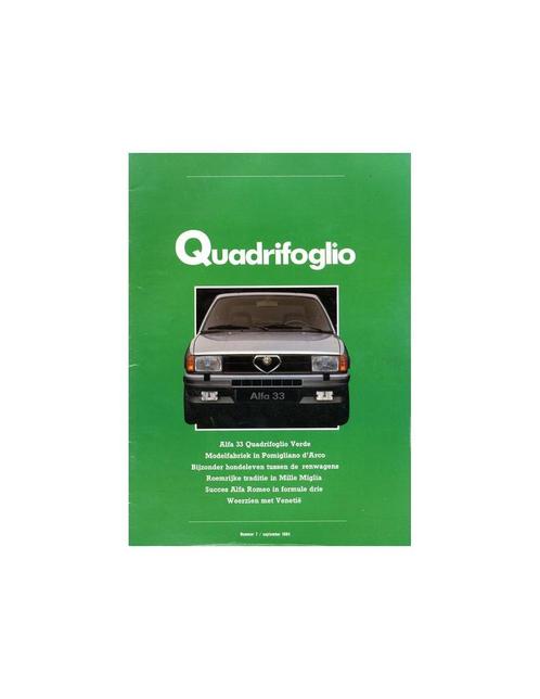 1984 ALFA ROMEO QUADRIFOGLIO MAGAZINE 07 NEDERLANDS, Boeken, Auto's | Folders en Tijdschriften, Alfa Romeo