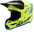 Alpinestars S-M3 Youth Radium Geel Fluo Zwart Blauw Offroad, Motoren, Verzenden, Nieuw met kaartje, Offroadhelm, Overige merken