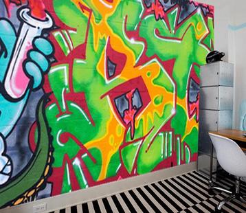 Vlies fotobehang Straatkunst graffiti - — Stoffering Behang — Marktplaats