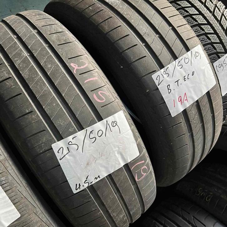 2 x Bridgestone 215-50-19 Zomerbanden 4,5mm, Auto-onderdelen, Banden en Velgen, 19 inch, Zomerbanden, 215 mm, Personenwagen, Gebruikt